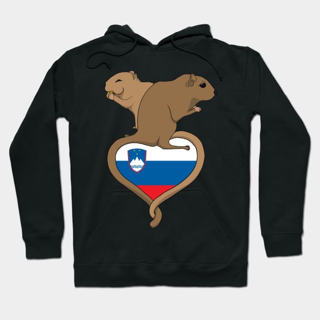 Gerbil Slovenia (light) Hoodie by RampArt